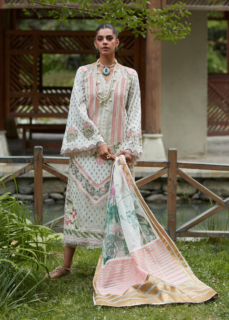 Crimson by Saira Shakira Embroidered Lawn Suits Unstitched 3 Piece CR2LS 5A-SHIGAR - Luxury Collection-