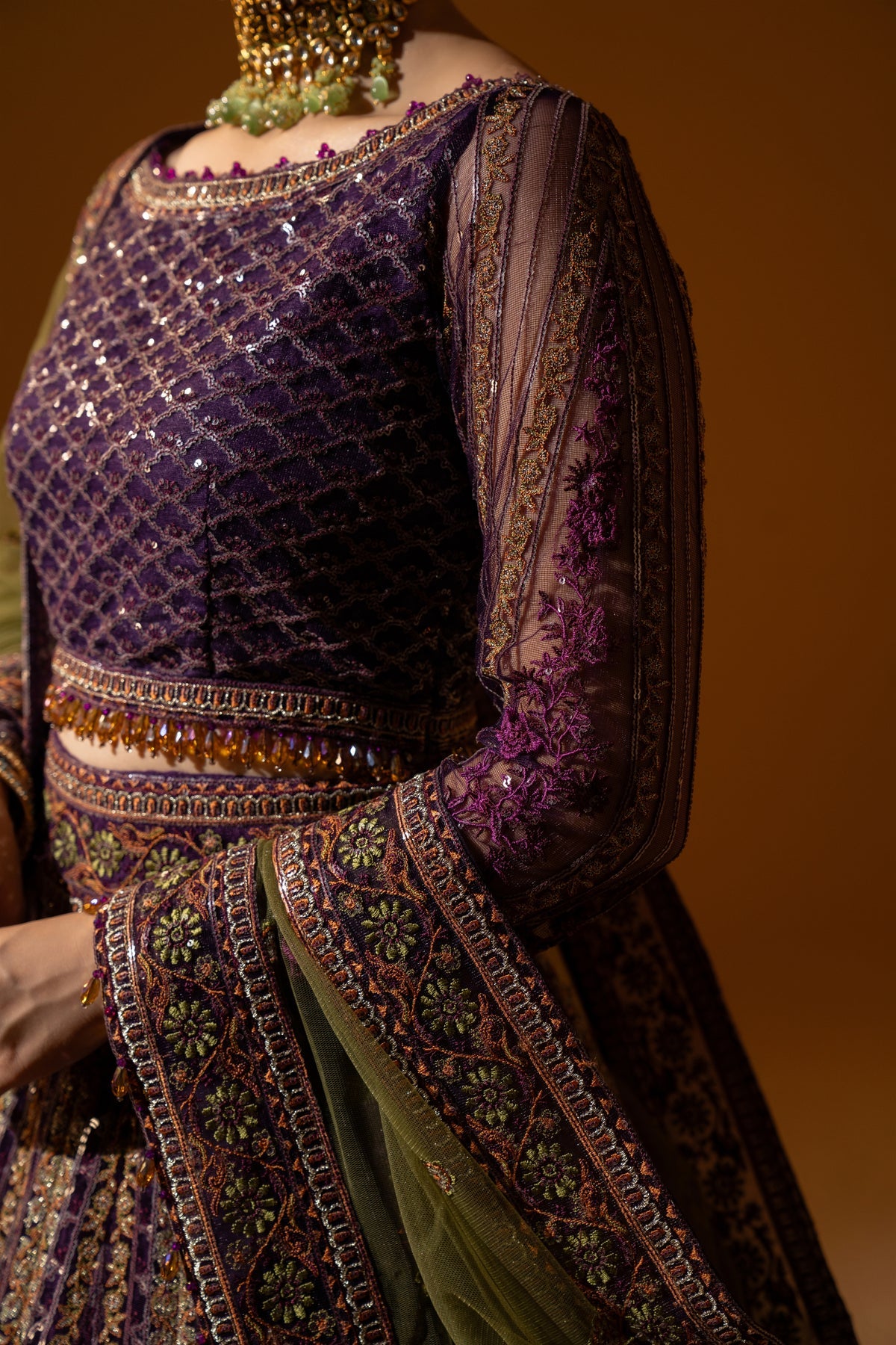 Hem-Stitch Luxury Unstitched Wedding Collection – Rani-05