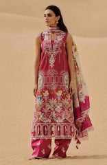 Luxury Lawn By Saira Rizwan Unstitched Lawn Embroidered 3 Piece Suits- SRLXL-02- Zumar- Summer Collection
