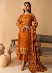 Izabel by Aabyaan Embroidered Linen Suit Unstitched 3 Piece AZ-04 Leilani – Winter Collection