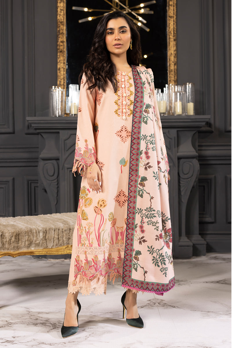 Carnation By Rang Rasiya Embroidered Khaddar Suit Unstitched 3 Piece RR24CE D-04 Zimal – Winter Collection