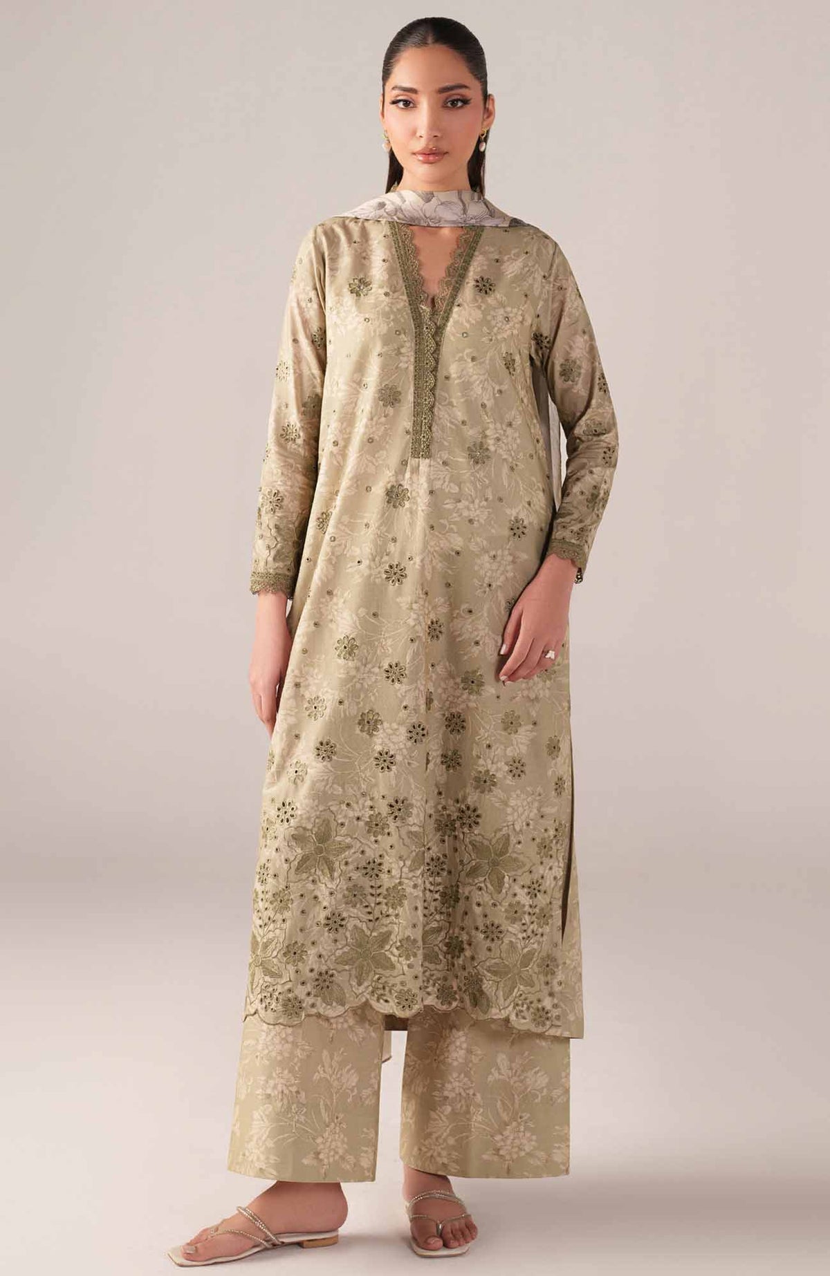 Spring Summer By Iznik Unstitched Lawn Embroidered 3 Piece Suit - IZNSSL-07 - Summer Collection