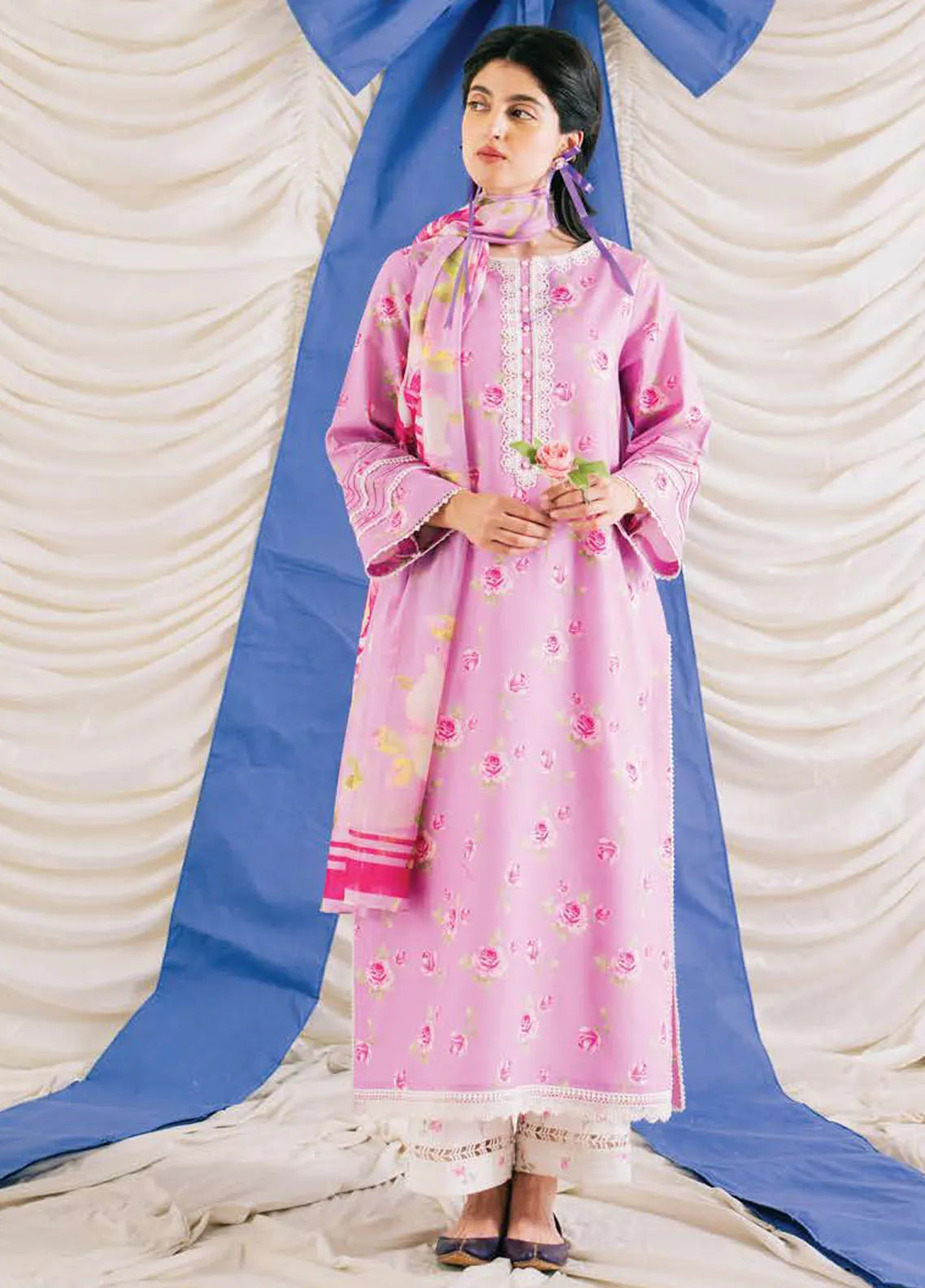 Rinesa By Ayzel Embroidered Lawn Suit Unstitched 3 Piece AAF24R D-12 Miri – Summer Collection