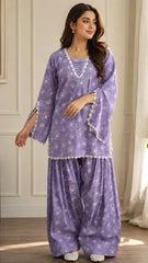 Lalik Emb Farshi Shalwar Set