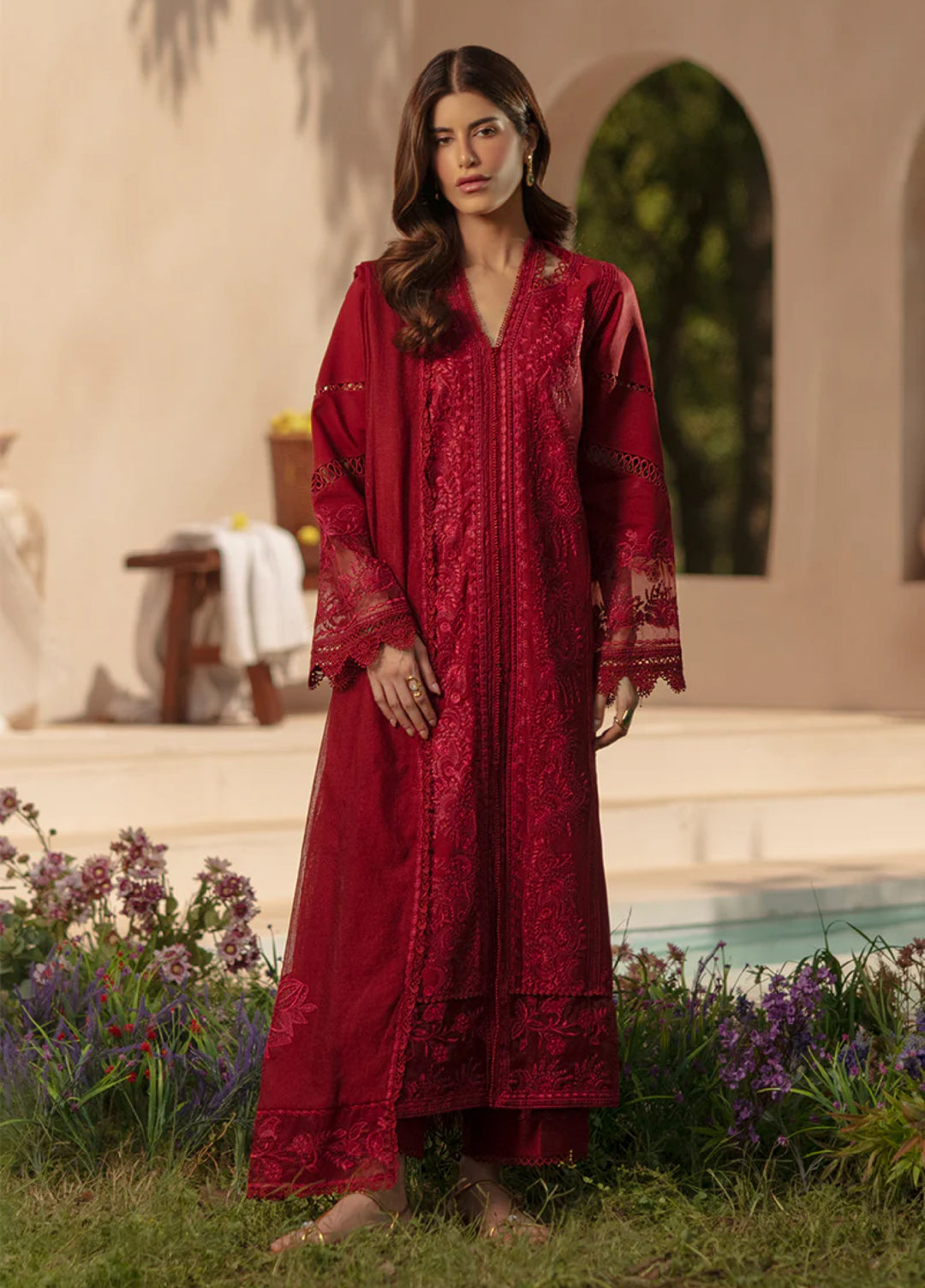 Rang Rasiya Unstitched Embroidered Luxury Lawn 3 Piece Suit RR26ULE NEHAL – Eid Collectio