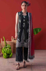 Laanem by Saira Rizwan Unstitched Lawn Embroidered 3 Piece Suit - SRLMPRT-7B- Neraya-B Summer Collection