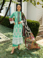 Zainab Chottani Chikankari Lawn Suits Unstitched 3 Piece ZC25CL D-12B Rayne – Summer Collection