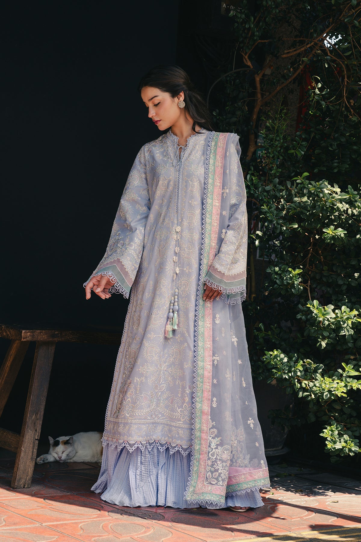 Mulaqat by Afrozeh Unstitched Embroidered Lawn 3 Piece Suit AF26UML SAYA FWU-0058 – Festive Collection