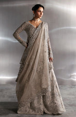 Seraphine by Zarposh Unstitched Chiffon Embroidered 3 Piece Suit- ZRPSHN-05-NOVELLE- Formal Collection
