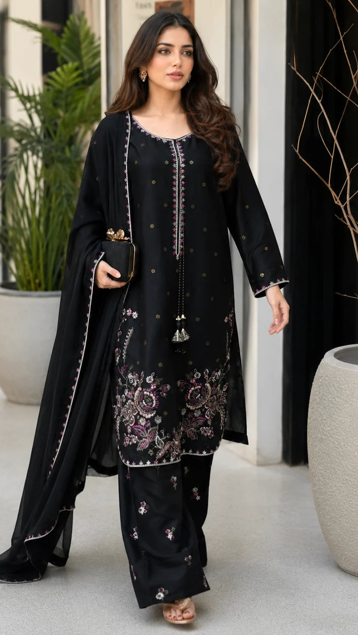 Noun Emb Farshi Shalwar 3pc
