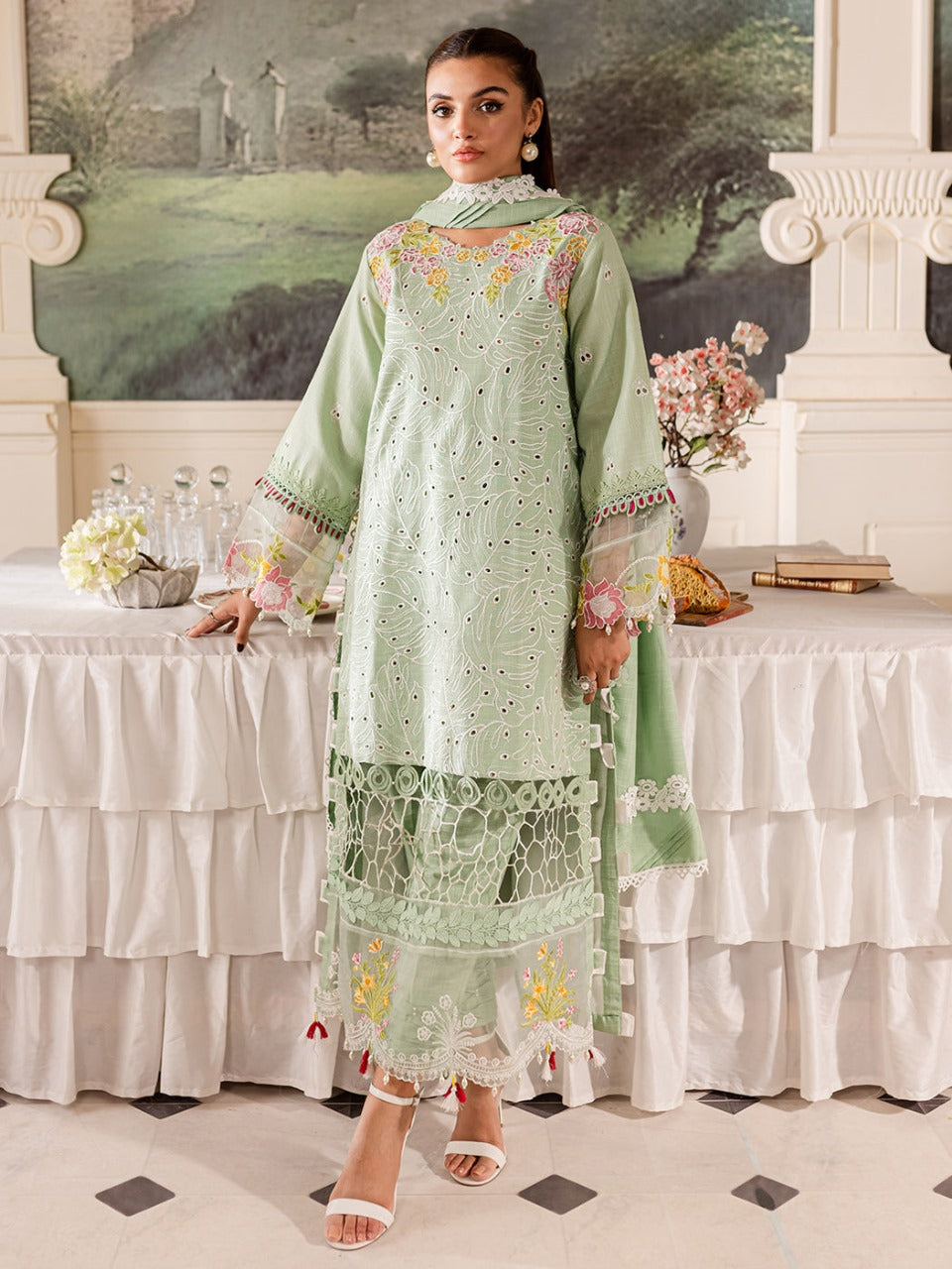 Mira by Parishay Embroidered Khaddar Suit Unstitched 3 Piece MBP-08 – Summer Collection