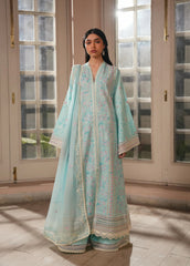 Florette by Afrozeh Unstitched Embroidered Lawn 3 Piece Suit AF26UFL D-03 SAPHIRA – Festive Collection