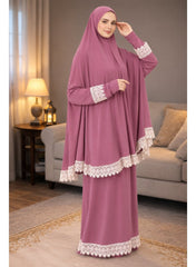 Women’s Two-Piece Prayer Dress – Cool Lycra Fabric – Full Modest Coverage – Fits Most Sizes – Turkish Quality – Perfect Gift Option