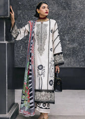 Broadway by Mahnur Embroidered Lawn Suits Unstitched 3 Piece MN25B D-05 Freesia – Summer Collection