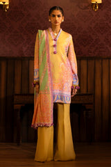 Sana Safinaz Embroidered Linen Suits Unstitched 3 Piece M243-016A-3DB – Luxury Winter Collection