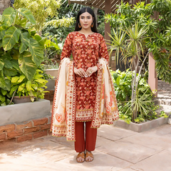 Salina Luxury Khaddar Prints 3Pc Unstitched Collection’25 – SKPCH-2-25-02