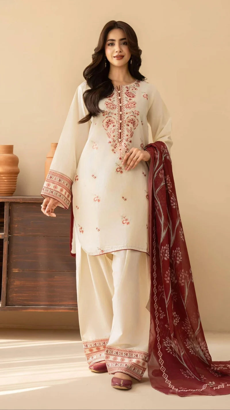 Gul Emb Shalwar 3pc