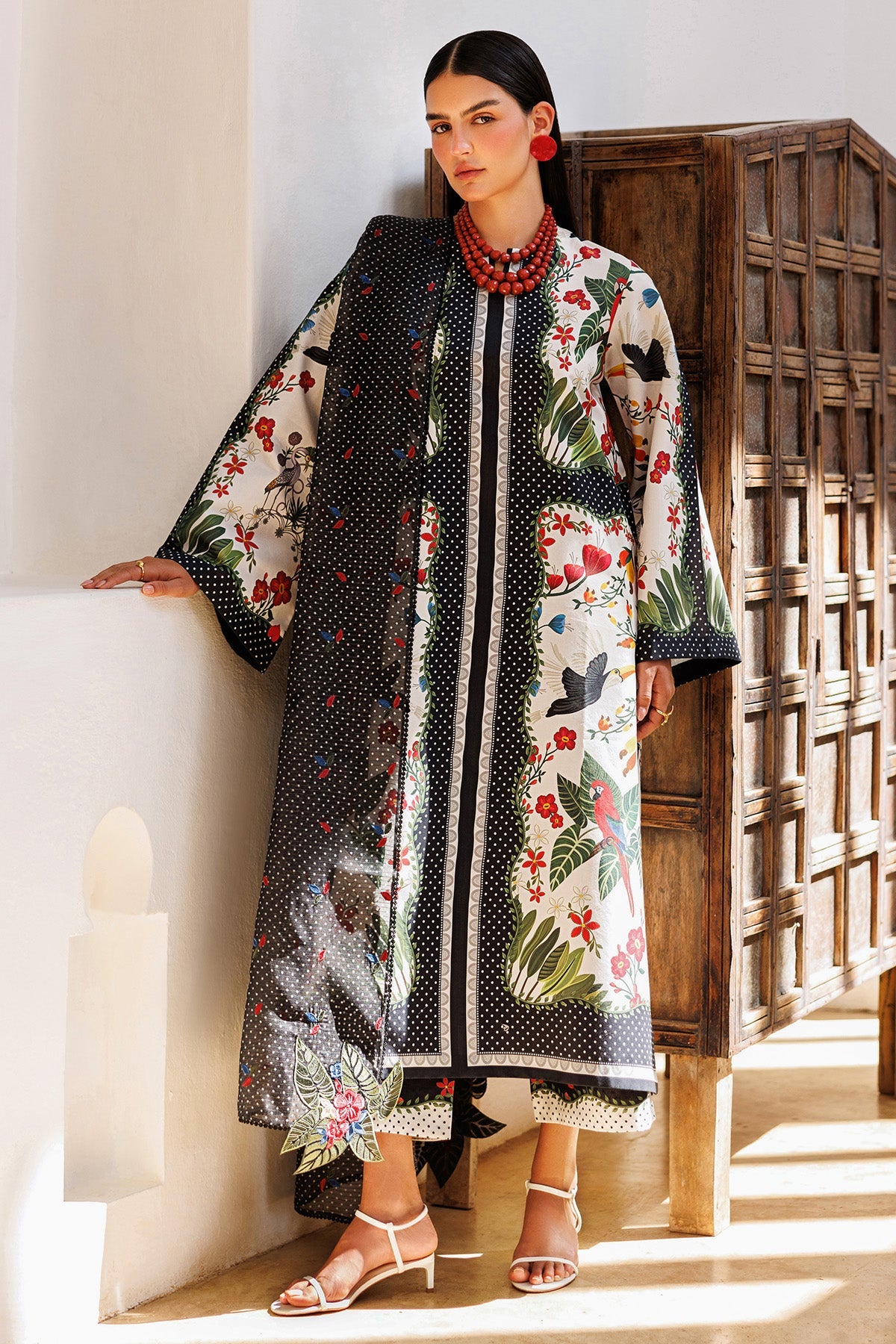 Jazmin Unstitched Luxury Embroidered Lawn 3 Piece Suit JAZ26L-9303 Summer Collection