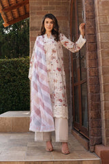 Afrozeh Embroidered Lawn Suit Unstitched 3 Piece AF25DH D-08 Azara A – Summer Collection