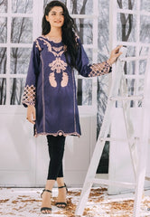 Al-Zohab Denim Embroidered Exclusive Shirts – D-05