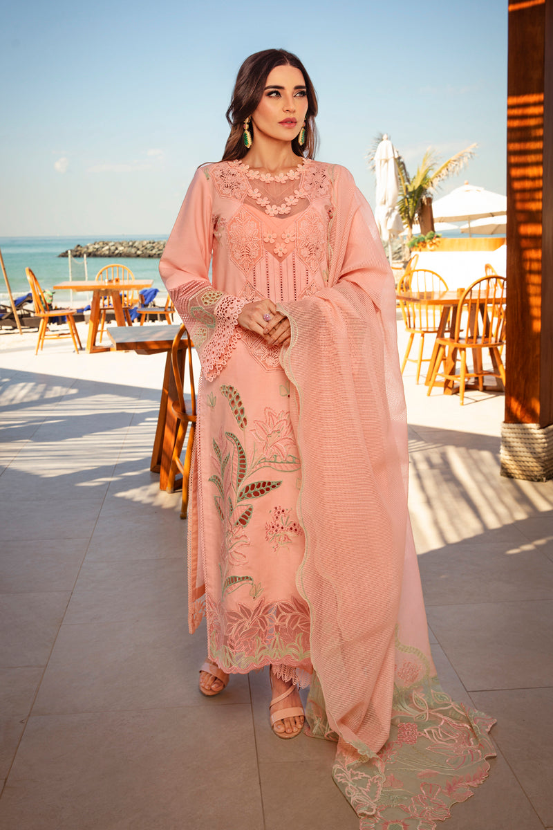 Rang Rasiya Embroidered Lawn Suits Unstitched 3 Piece RR25PS D-08 Bareeha – Summer Collection