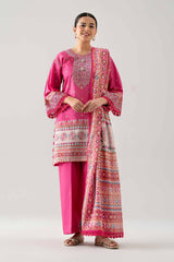 Nishat Unstitched Embroidered Lawn 3 Piece Suit – NL26-42601103 – Summer Collection