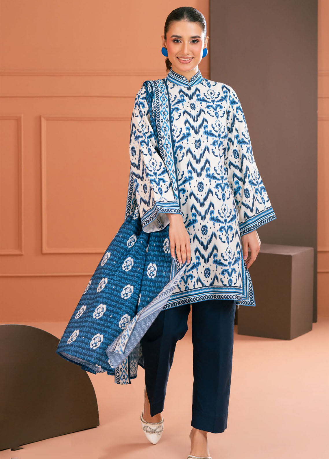 Gulahmed Luxury Linen Prints 3pc Un-stitched Winter Collection’26 – LT-52014