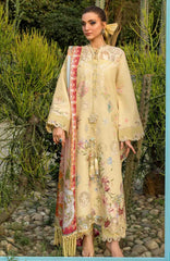 Bloom By Saira Shakira Unstitched Lawn Embroidered 3 Piece Suits- SRSKBLM-6B- Maelle- Summer Collection