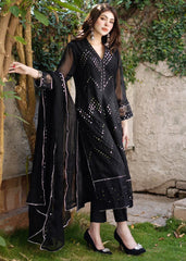 Merakish Luxury Chiffon Embroidered’23 – ST23-MK7 Siyah