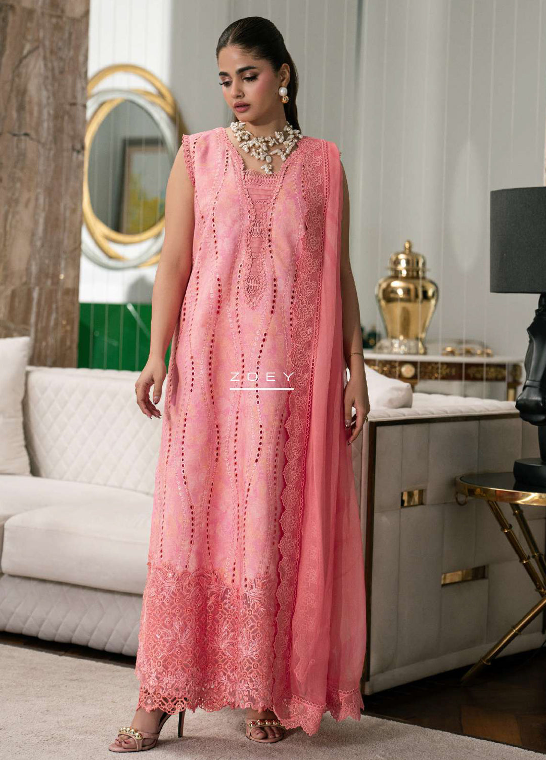 Carnation by Rang Rasiya Unstitched Embroidered Lawn 3 Piece Suit RR26UCL D5 ZOEY – Eid Collection