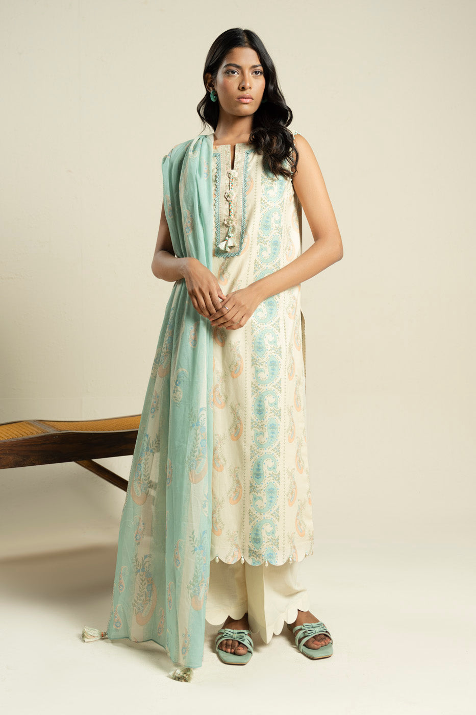 Alkaram Luxury Prints 3pc Un-stitched Summer Collection’26 – EC47-26-BLUE