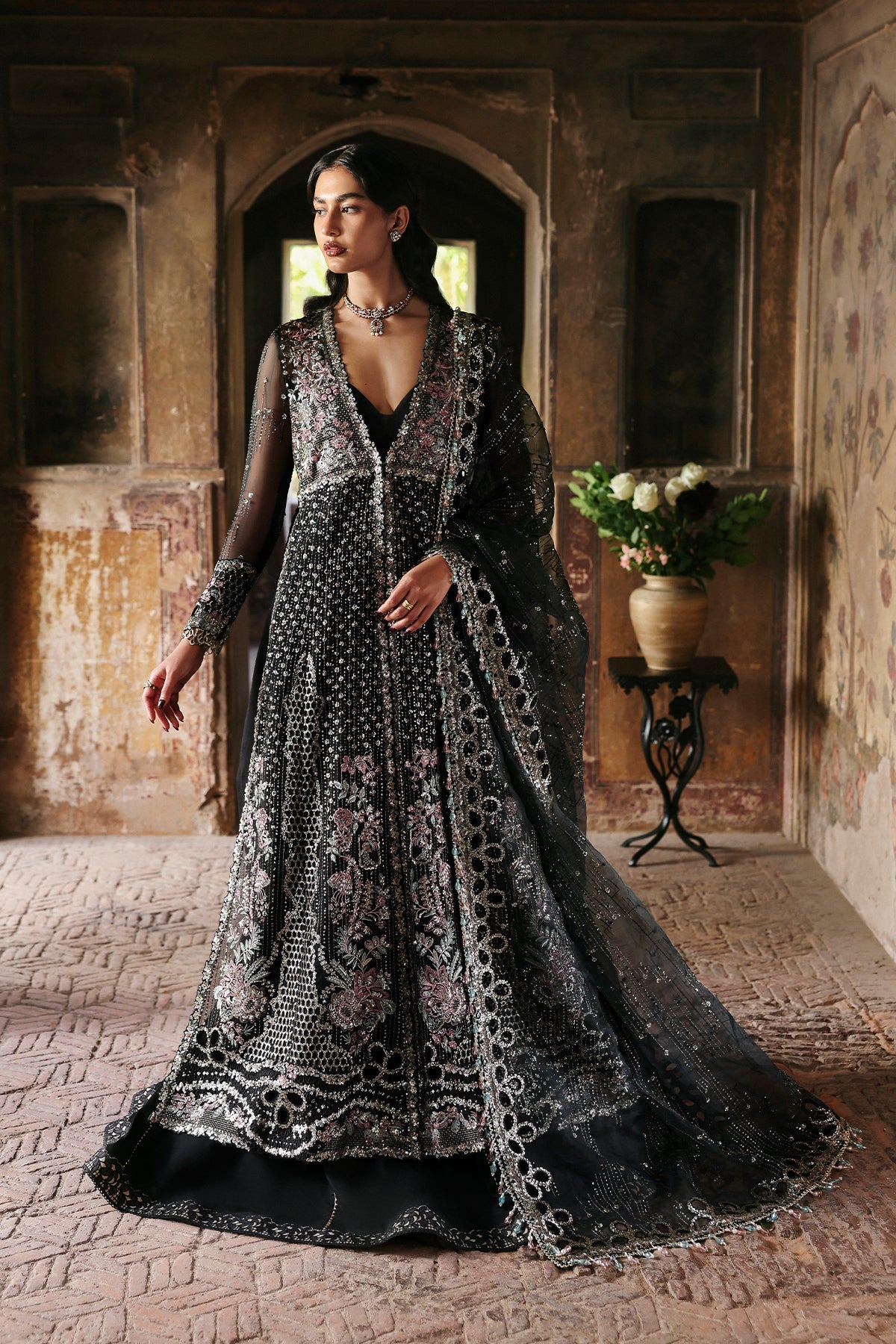 Kaashvi by Ayzel Unstitched Organza Embroidered Suits 3 Piece AAF25KW ARUSHІ AZW-25-V2-03 – Wedding Collection