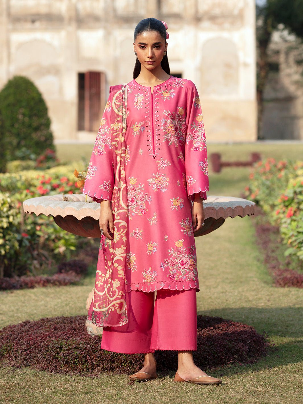 Deyar – Rumi Luxury Unstitched Embroidered Lawn 3 Piece Suit – Sukhan – Summer Collection
