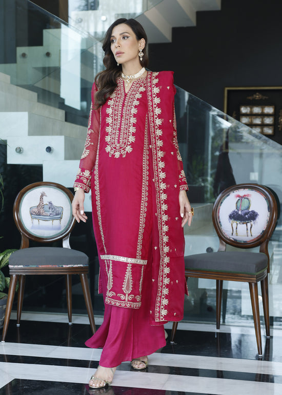 Merakish By Shahzeb Textiles Embroidered Khaddi Suits Unstitched 3 Piece ST22MK MR-C-V1-D9 – Magenta