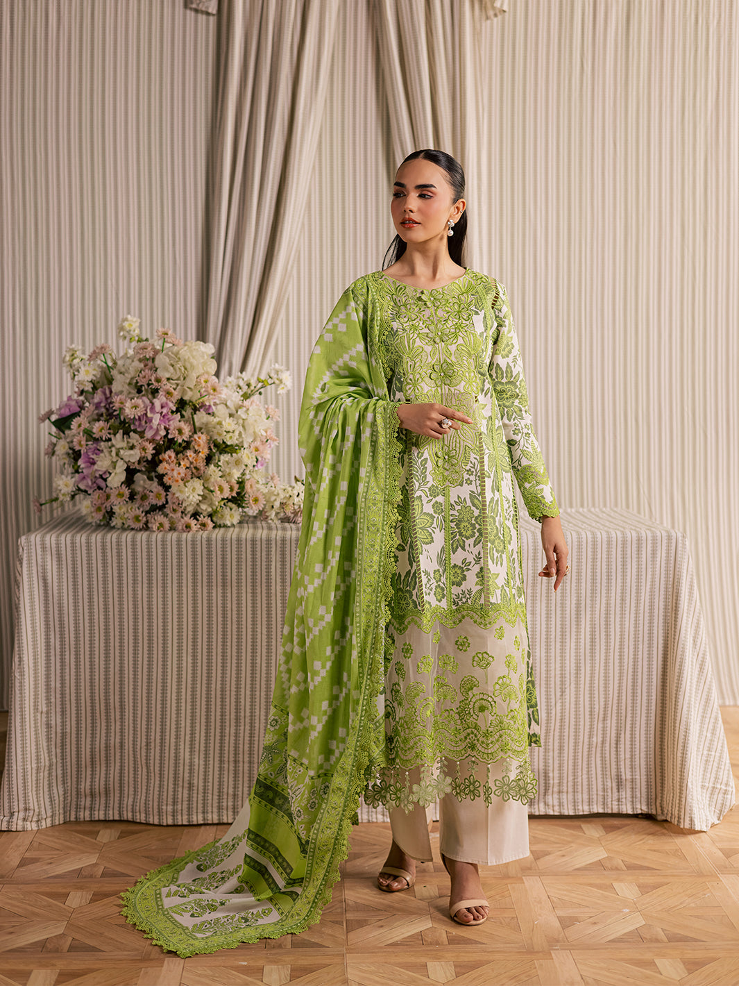 Afsana by Mahnur Embroidered Lawn Suit Unstitched 3 Piece AFS26IB AL-03 – Summer Collection
