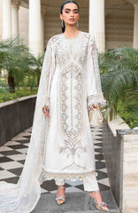 Luxury Lawn Eid II By Maria B Unstitched Lawn Embroidered 3 Piece Suit - MBEDIILXL-1- Summer Collection