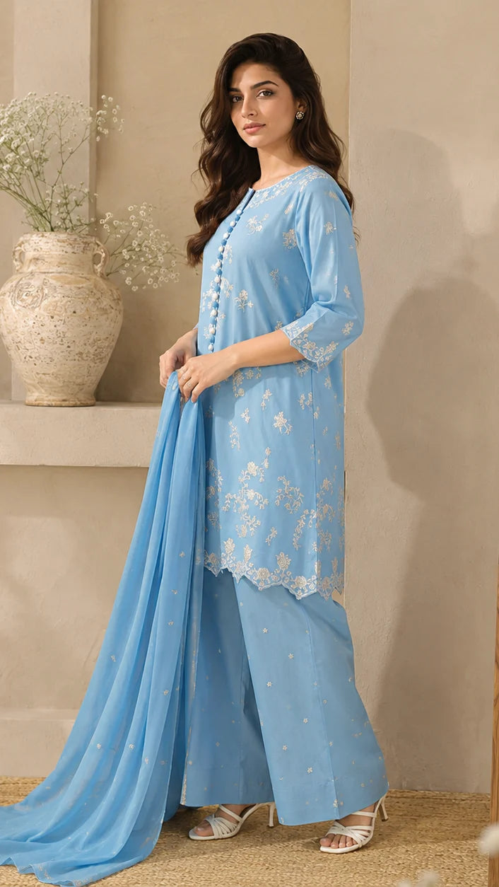 Raya Emb Shalwar 3pc