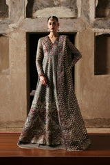 Kaashvi by Ayzel Unstitched Tissue Zari Embroidered Suits 3 Piece AAF25KW NIRVA AZW-25-V2-05 – Wedding Collection