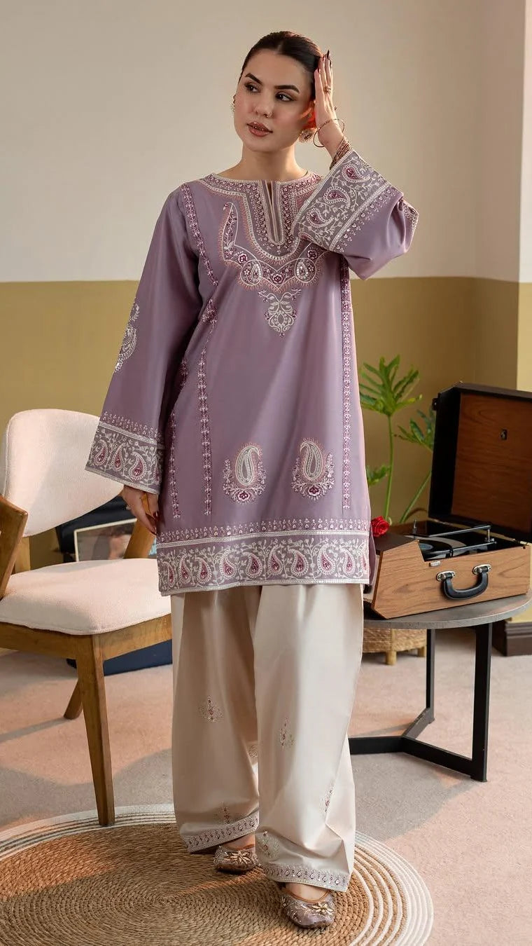 Qaifa Emb Farshi Shalwar Set
