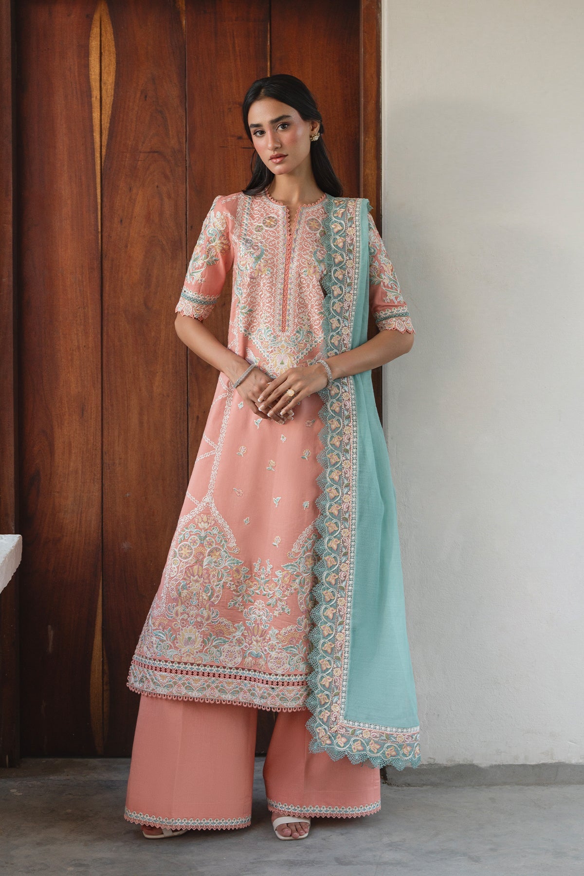 Whisper by Ayzel Unstitched Embroidered Lawn 3 Piece Suit AAF26ULW Dove ZWU-0134-3PO – Eid Collection
