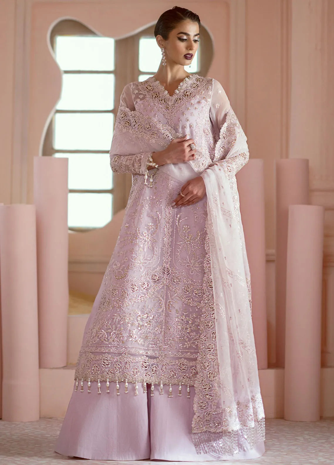 Luminara By Ayzel Embroidered Organza Suit Unstitched 3 Piece AAF24L AWF-06 Cora – Formal Collection
