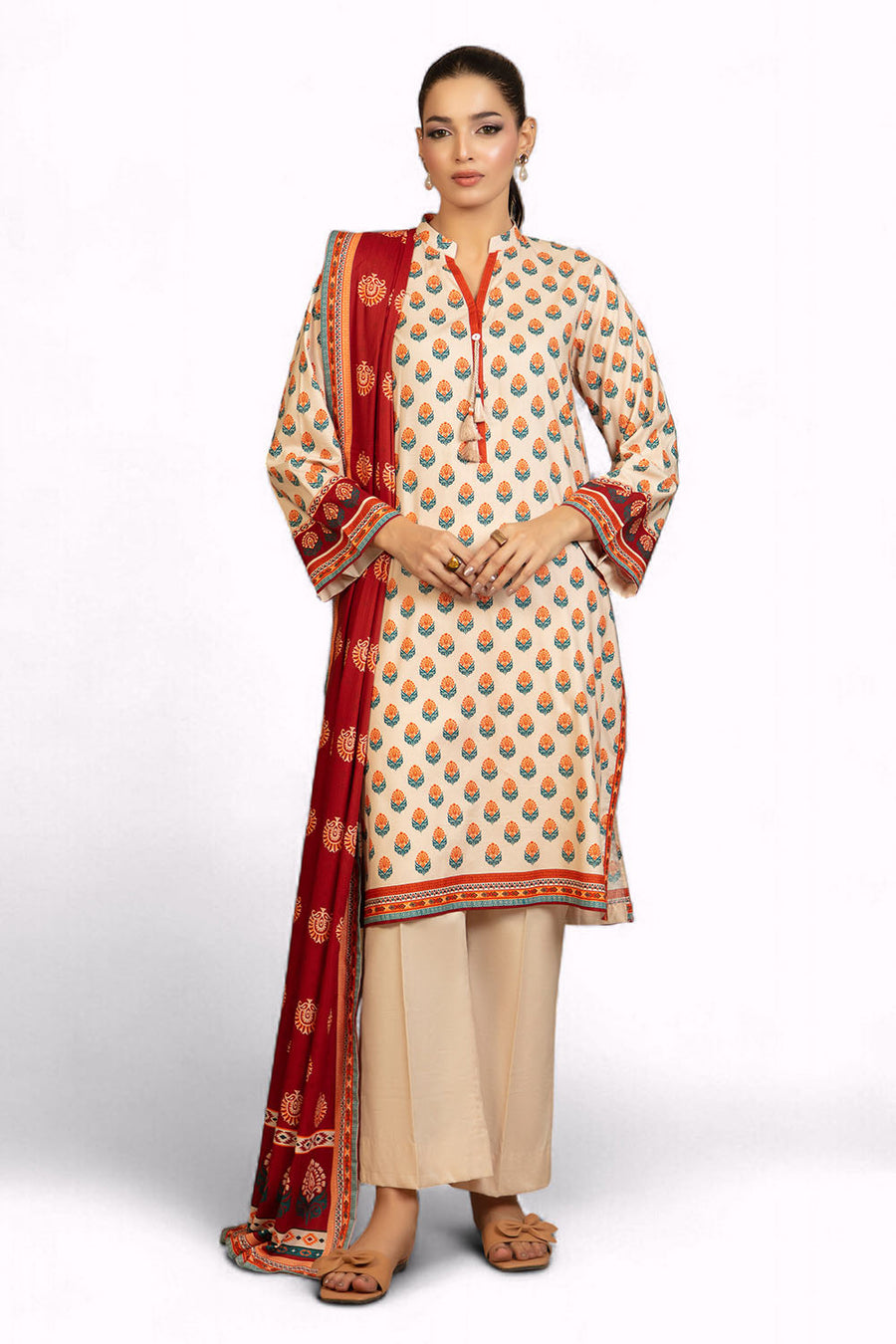 Gulahmed Luxury Linen Prints 3pc Un-stitched Winter Collection’26 – WNS-52025