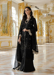 Merakish Luxury Chiffon Embroidered’23 – ST23-V9-MK Royal Black