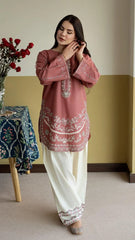Falak Emb Farshi Shalwar Set