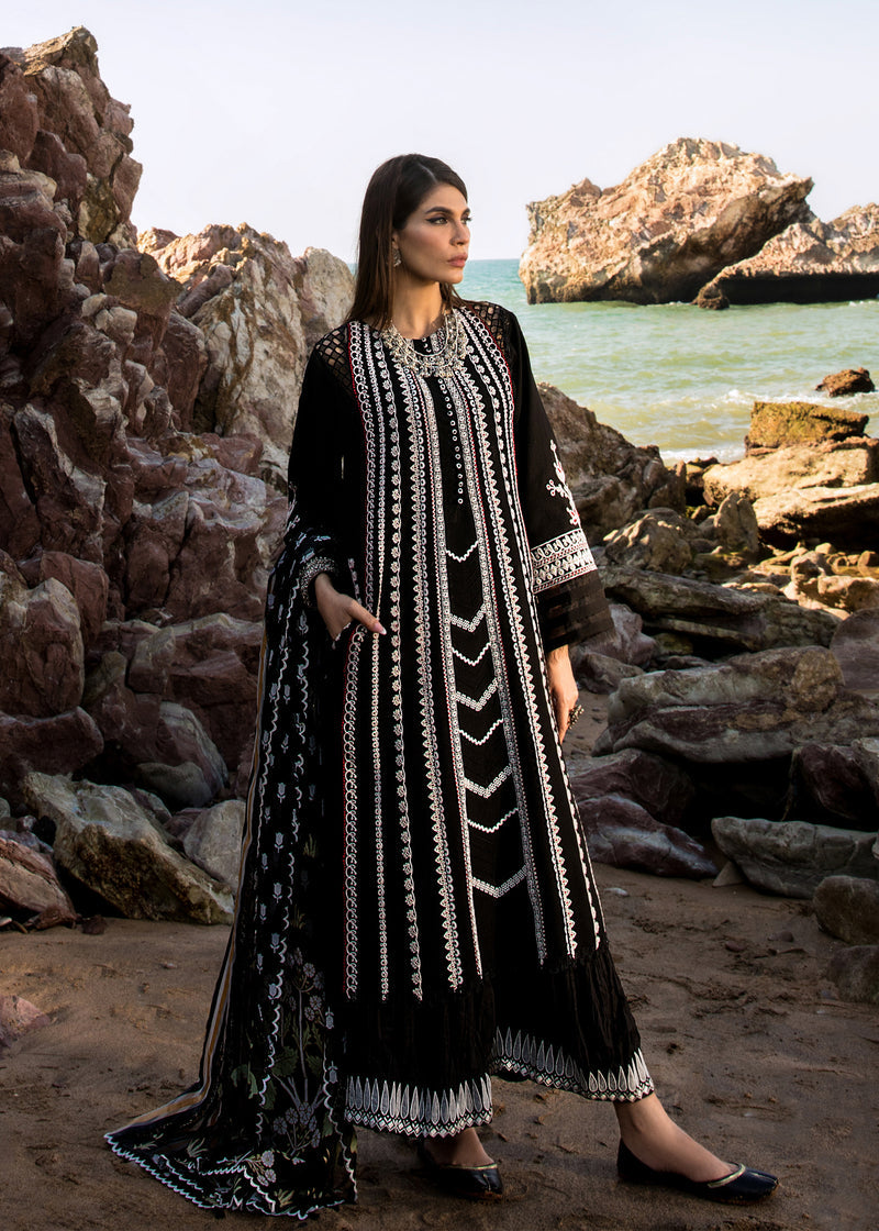 Crimson by Saira Shakira Embroidered Lawn Suits Unstitched 3 Piece CR2LS – Marori Dreams – Onyx