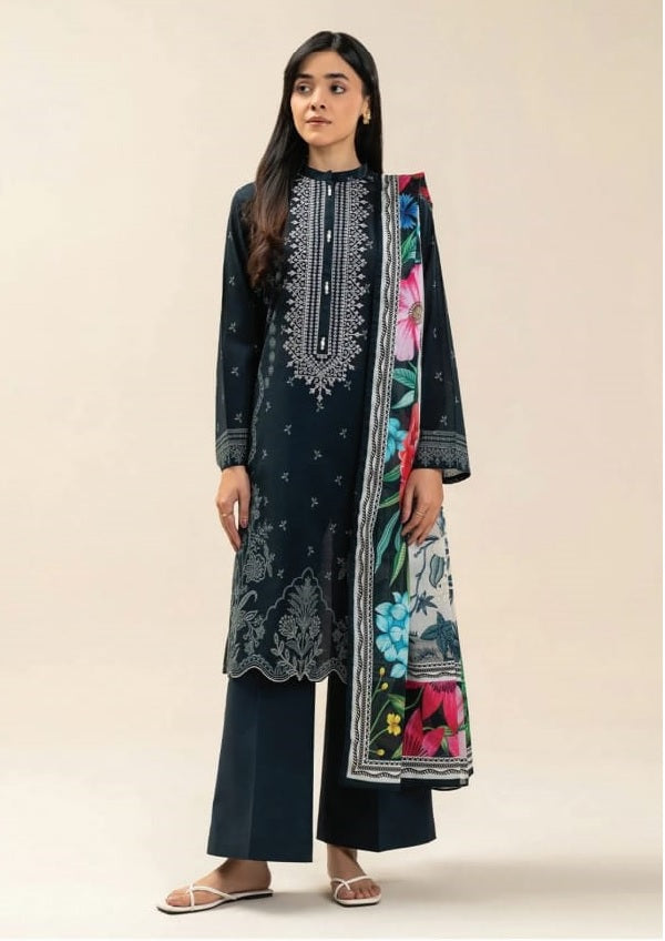 Beechtree Unstitched Embroidered Lawn 3 Piece Suit – VERDANT BLOOM – Summer Collection