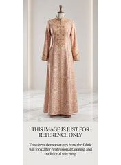 Women Unstitched Silk-Blend Fabric for Jalabiya & Kandura – Premium Cotton Arabic Dress Material (3m Length x 1.4m Width)