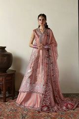 Shehnai By Afrozeh Embroidered Tissue Zari Suits Unstitched 3 Piece AF25SA D-09 Roshaan – Wedding Collection