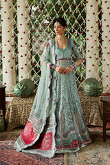 Shehnai By Afrozeh Embroidered Raw Silk Suits Unstitched 3 Piece AF25SA D-05 Zanzar – Wedding Collection