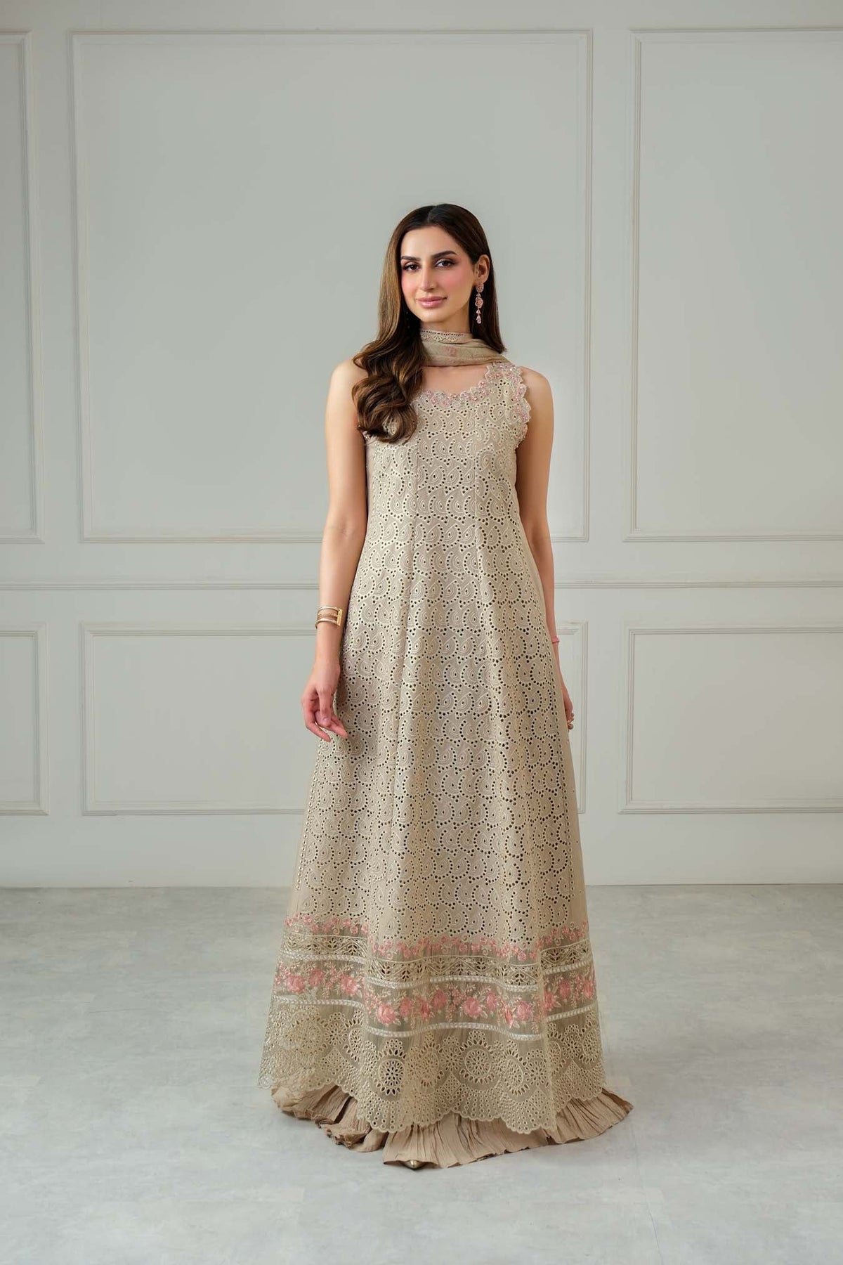 Noor by Saadia Asad Unstitched Embroidered Luxury Lawn 3 Piece Suit SA26UNL D5A-LUNAIRA – Eid Collection